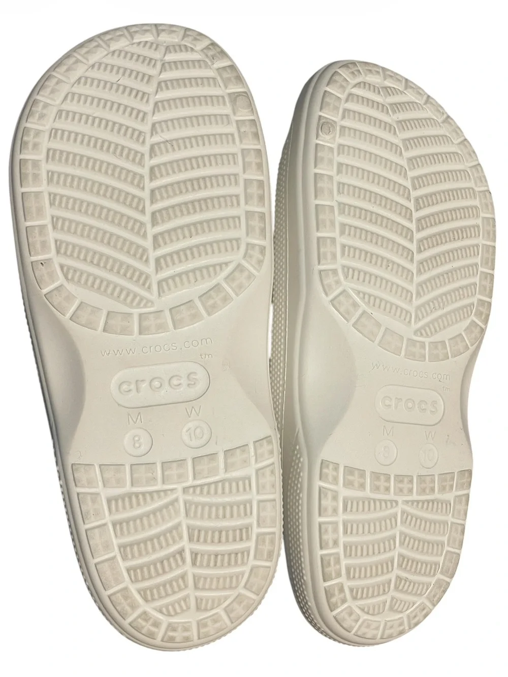 Crocs Adult Baya Sandals, Winter White, Men's 8 Women's 10